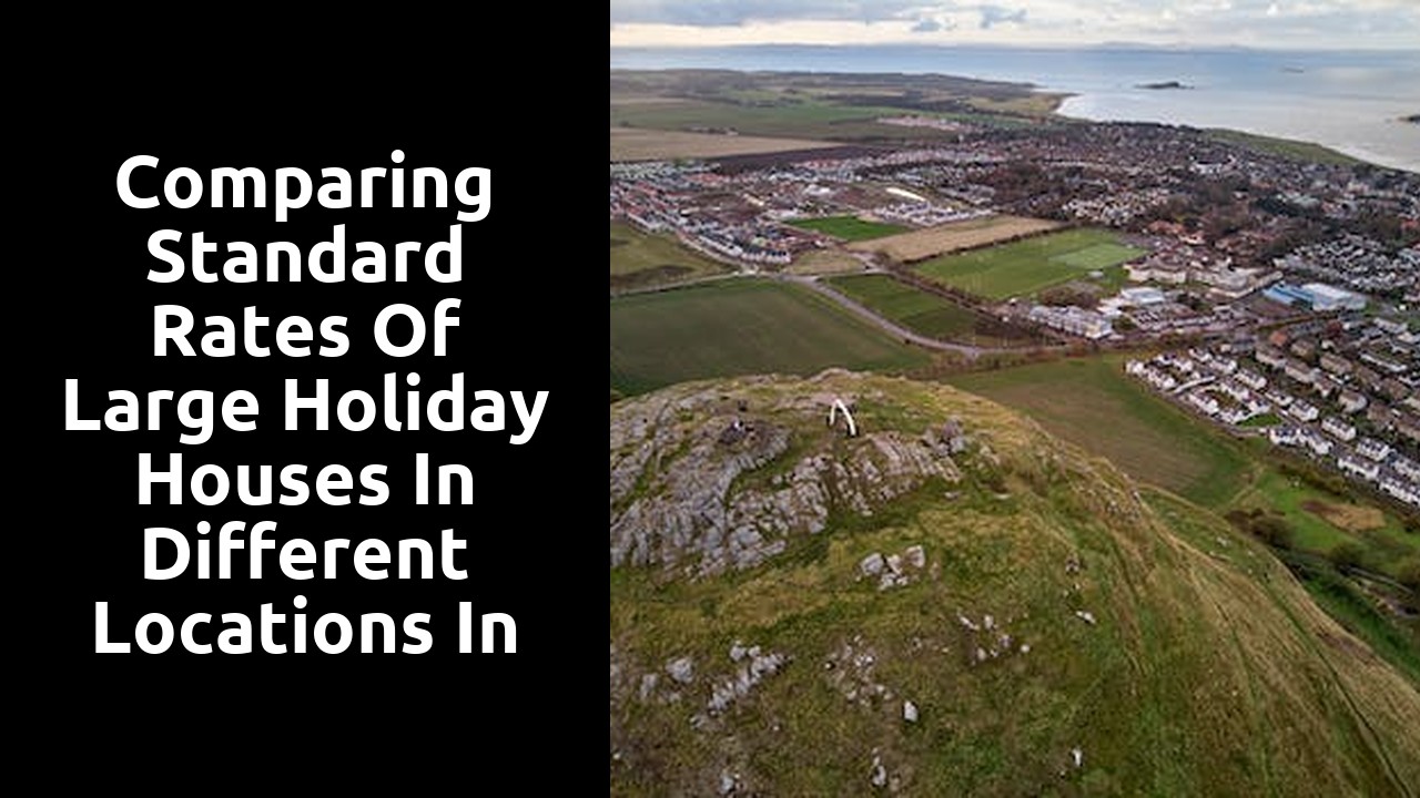 Comparing Standard Rates of Large Holiday Houses in Different Locations in Scotland