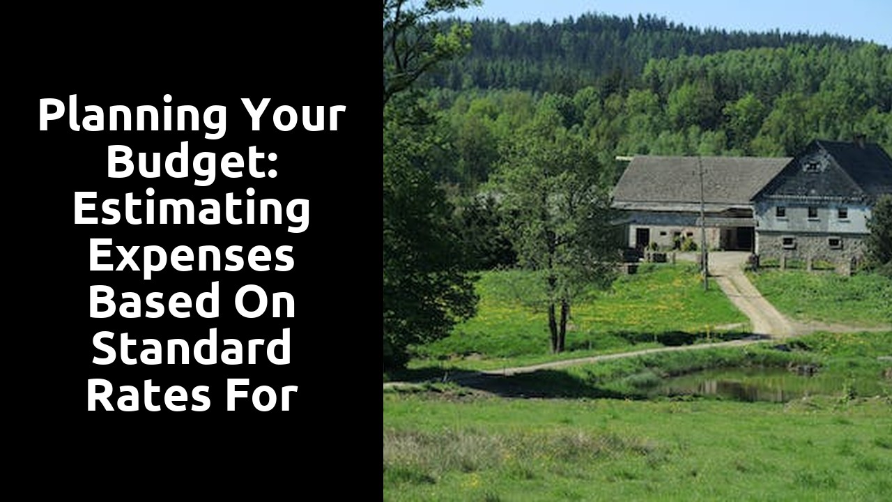 Planning your Budget: Estimating Expenses Based on Standard Rates for Large Holiday Houses in Scotland