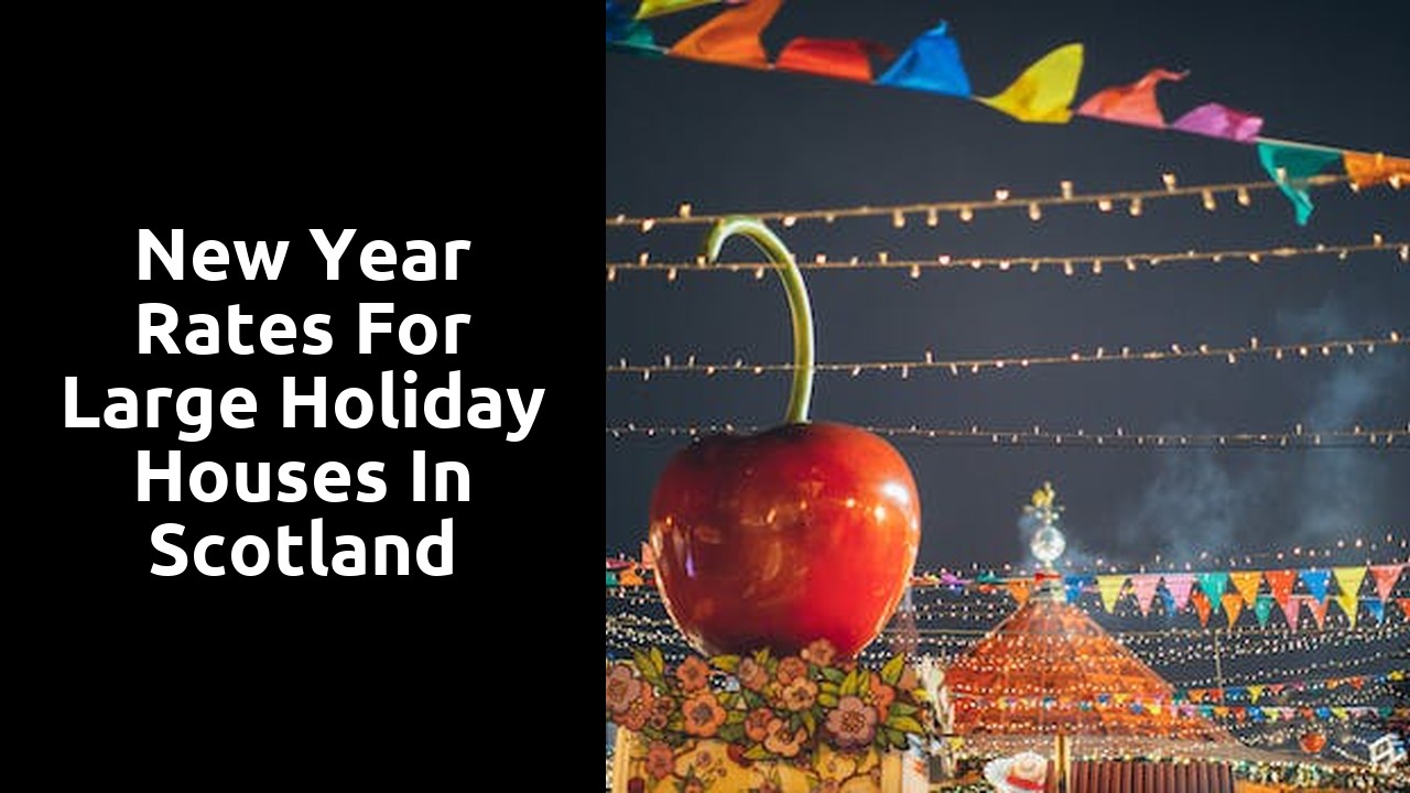 New Year Rates for Large Holiday Houses in Scotland